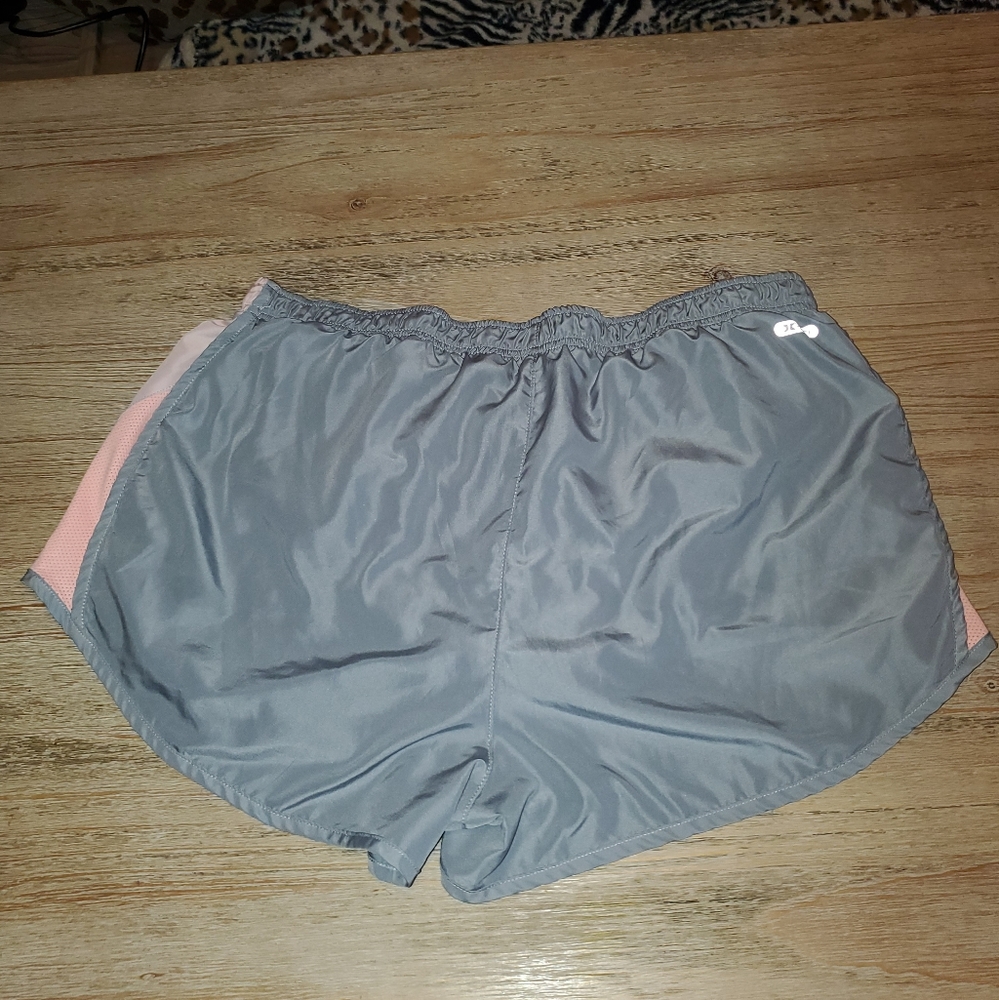 Grey and pink shorts